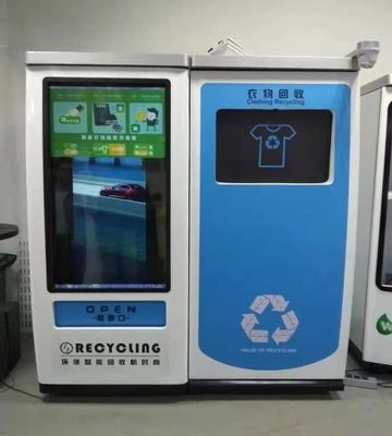 49" Touch Screen Reverse Vending Machine Recycling Old Cloth / Bedding