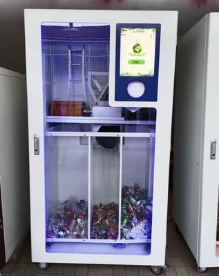 3in1 Tin can / aluminum can/ pet bottle Reverse Vending Machine With compactor