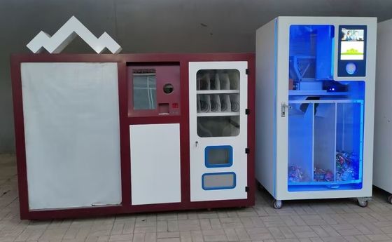 Integrated Multi Functional Reverse Vending Machine Offer PET Food