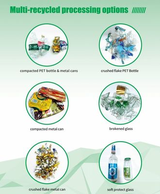 AI Vision Compact Reverse Vending Machine For Plastic Bottle PET Bottles Metal Cans