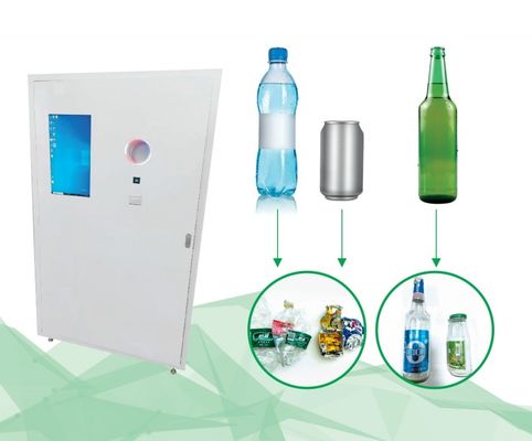 Interactive Recycle Machine For PET Bottle And Metal Can With 15 Hi Def Touch Screen