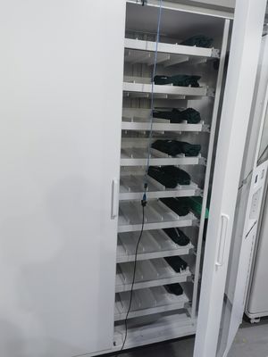 RFID based scrub, workclothes vending dispensers and recycle machine, large capacity,