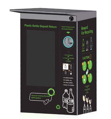 Eco-friendly Bottle Reverse Vending Machine with Greenguard Remote Control Softwares and 500-800pack Storage Capacity