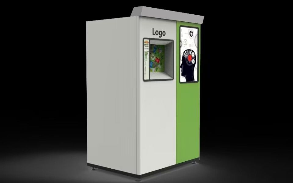 QR Code Supermarket Reverse Vending Machine 120L Accept Plastic Bottle/ Tetra Pak