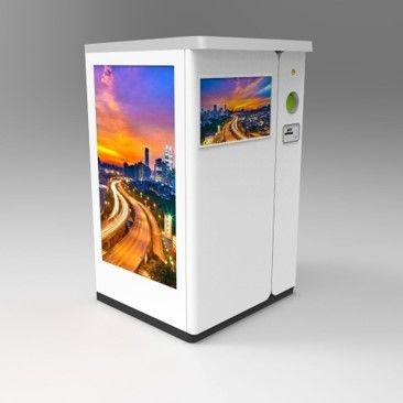 Bottle 27" Touch Screen PET Bottle Reverse Vending Machine For Train Station