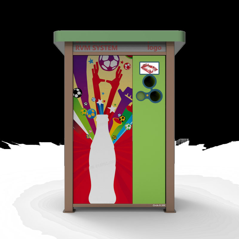 Tourism Spot Bottle Return Aluminum Can Recycling Vending Machine 110V 50hz