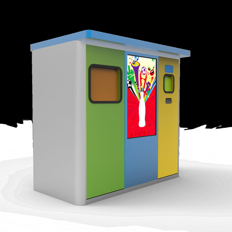 Bus Station Intelligent 4 In 1 RVM Vending Machine Solar Powered