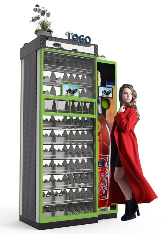QR Code Potted Flowers Smart Bouquet Vending Machine 20-40 KU