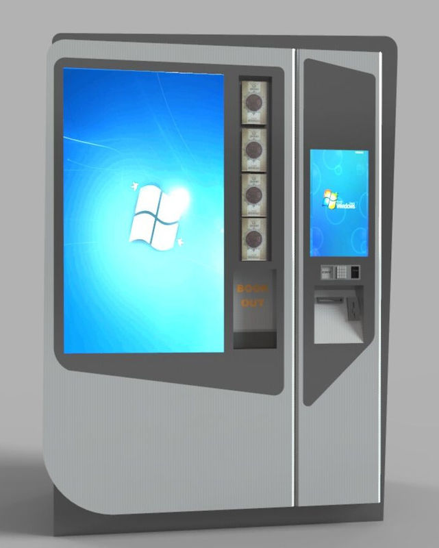55" Demo Screen Book Newspaper Vending Machine Storage Capacity 500 Books