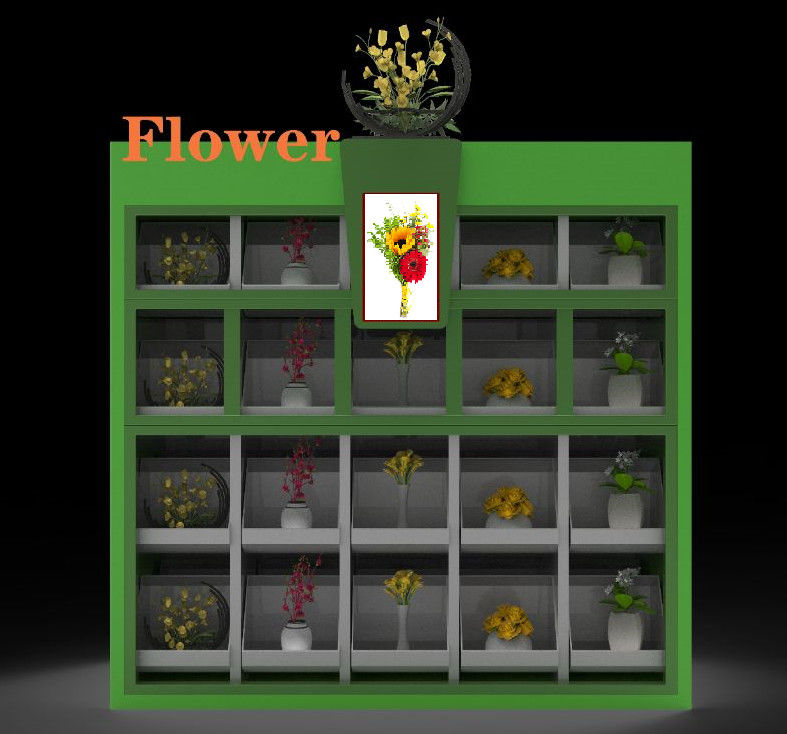 QR Code Flower Bouquet Vending Machine With Inventory Software