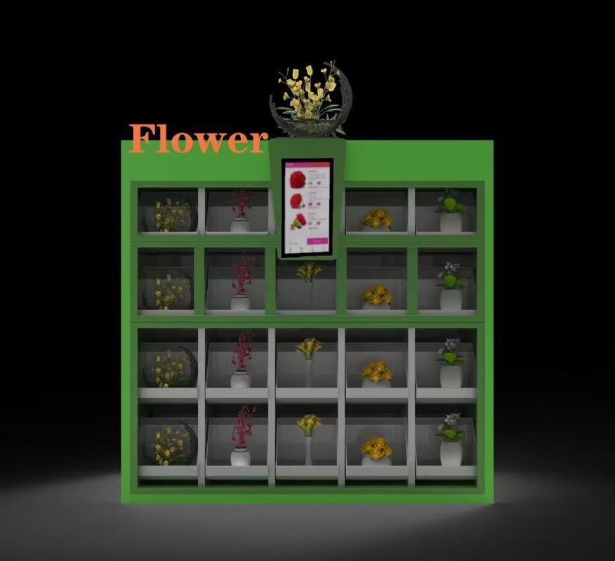 IP54 Bouquet Vending Machine 40 Bouquets Touch Screen Vending Machine