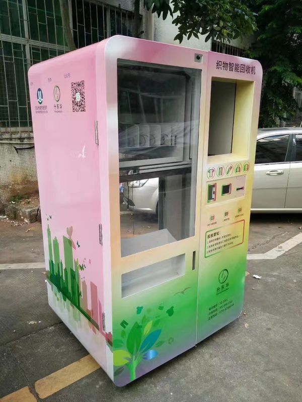 Community Old Garments Recycling Bottle Reverse Vending Machine Storage 15kg