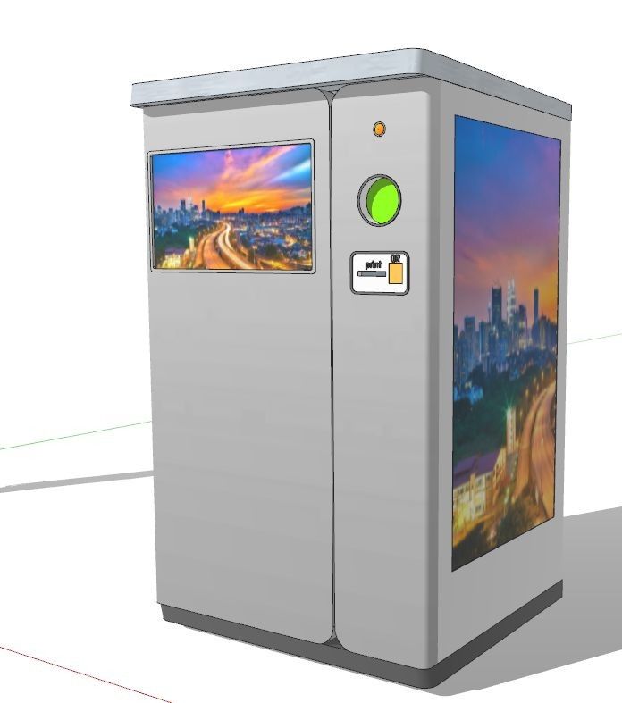 Hospital Aluminum Can Waste And Garbage Recycling Vending Machine CE