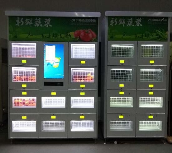 21'' User Screen POS / QR Code Hot Food Vending Machines 10 SKU