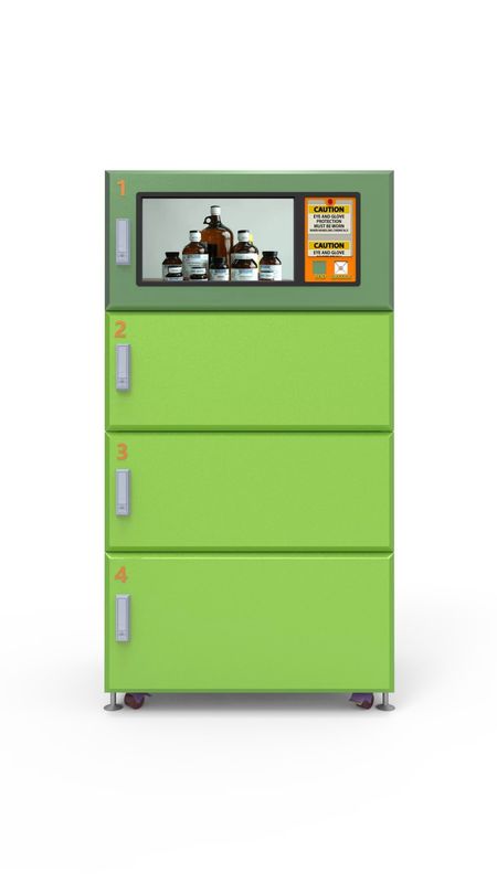High Accuracy Smart Card Vending Machine Weight Based Chemical Storage Cabinet Locker