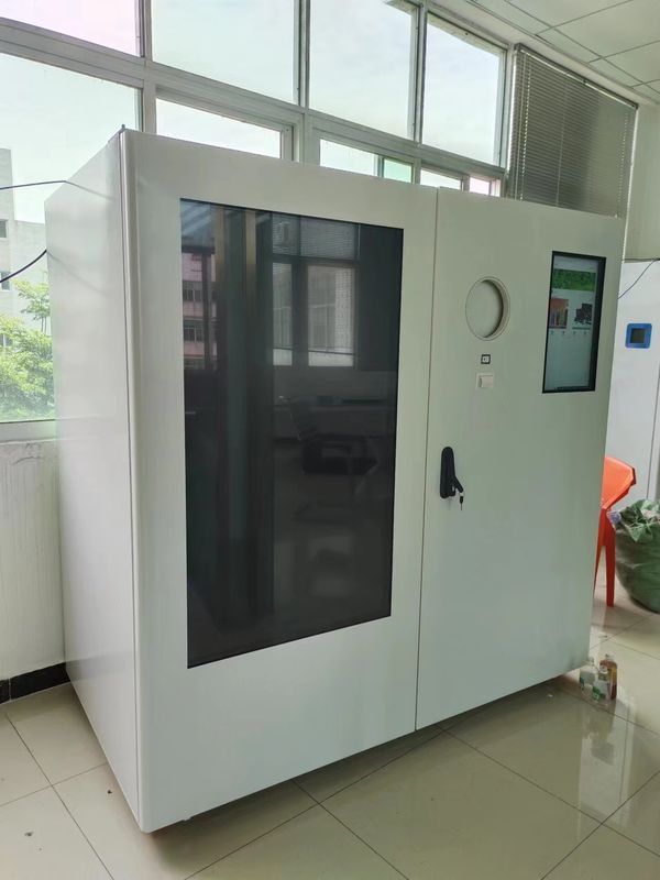 Outdoor Bottle Reverse Vending Machine GreenGuard Plastic and metal Recycling solution Multi-Language software
