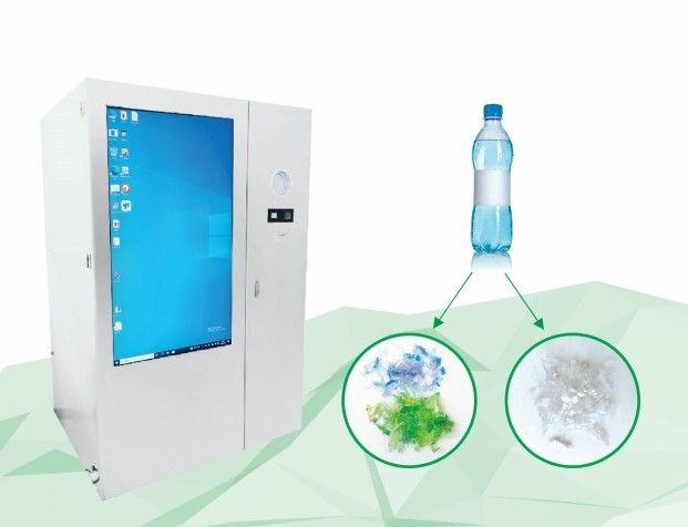 49" Reverse Vending Machine Crush And Sort Transparent Color PET Bottles