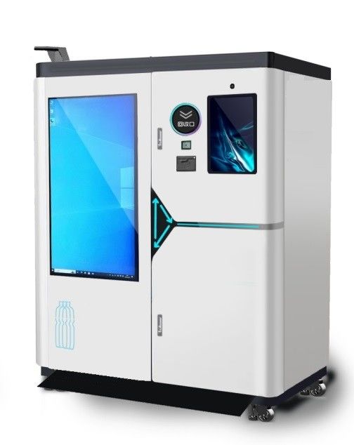 Supermarket AI Drivered 4in1 Reverse Vending Machine RVM systems for plastic, metal cans, glass, cartons