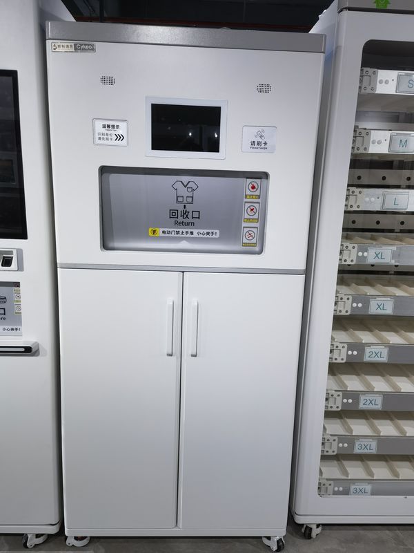 Textile Scrub Suits Recycling vending machine for hospital, lab, factory, RFID operated