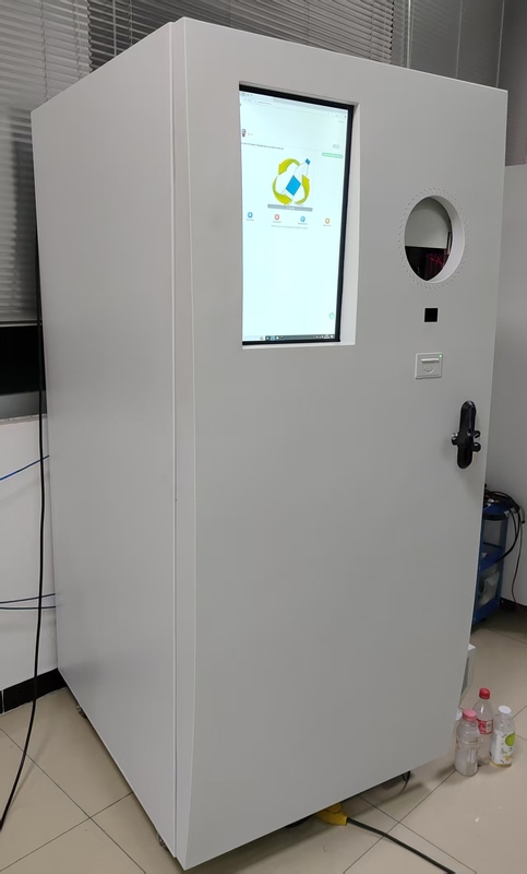Advanced AI Vision Detection Reverse Vending Machine 1800H* 1760W* 1000D Mm with Glass Materials